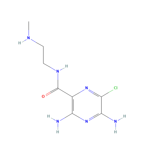 3,5-diamino-6-chloro-N-[2-(methylamino)ethyl]pyrazine-2-carboxamide (CAS: 119646-69-4) - Related Chemical Product