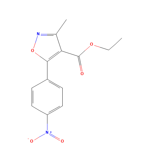 ethyl 3-methyl-5-(4-nitrophenyl)-1,2-oxazole-4-carboxylate (CAS: 91956-02-4) - Related Chemical Product