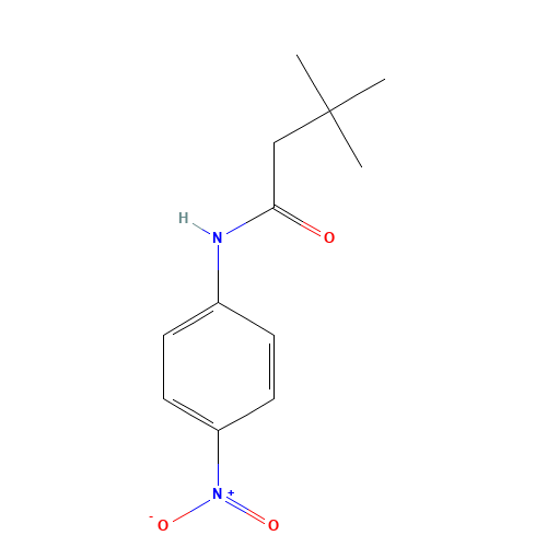 3,3-dimethyl-N-(4-nitrophenyl)butanamide (CAS: 87315-20-6) - Chemical Structure and Molecular Formula 