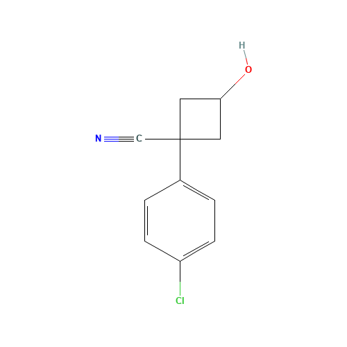 1-(4-chlorophenyl)-3-hydroxycyclobutane-1-carbonitrile (CAS: 485828-45-3) - Related Chemical Product
