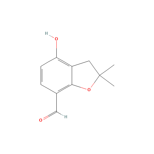 4-hydroxy-2,2-dimethyl-3H-1-benzofuran-7-carbaldehyde (CAS: 664364-64-1) - Related Chemical Product