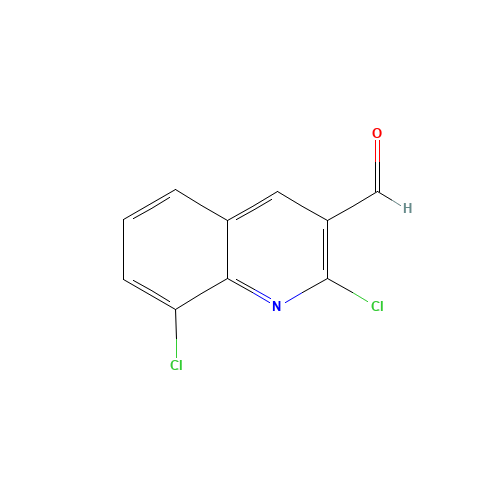 2,8-dichloroquinoline-3-carbaldehyde (CAS: 144918-96-7) - Chemical Structure and Molecular Formula 