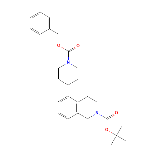 tert-butyl 5-(1-phenylmethoxycarbonylpiperidin-4-yl)-3,4-dihydro-1H-isoquinoline-2-carboxylate (CAS: 1430563-75-9) - Related Chemical Product