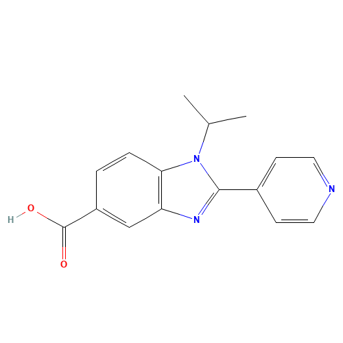 1-propan-2-yl-2-pyridin-4-ylbenzimidazole-5-carboxylic acid (CAS: 1225215-27-9) - Related Chemical Product