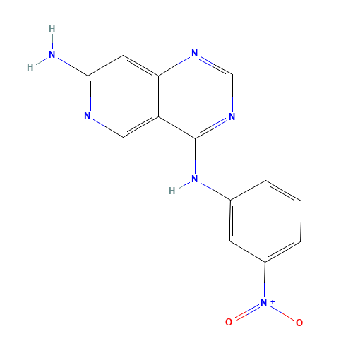 4-N-(3-nitrophenyl)pyrido[4,3-d]pyrimidine-4,7-diamine (CAS: 171178-72-6) - Related Chemical Product