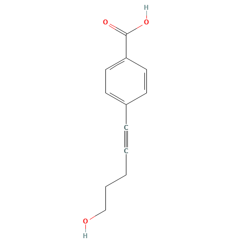 4-(5-hydroxypent-1-ynyl)benzoic acid (CAS: 1346424-46-1) - Related Chemical Product