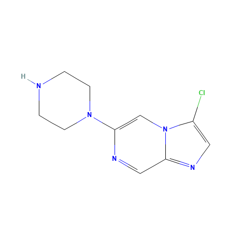 3-chloro-6-piperazin-1-ylimidazo[1,2-a]pyrazine (CAS: 76537-52-5) - Related Chemical Product