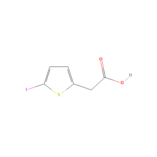 2-(5-iodothiophen-2-yl)acetic acid (CAS: 121543-15-5) - Chemical Structure and Molecular Formula 