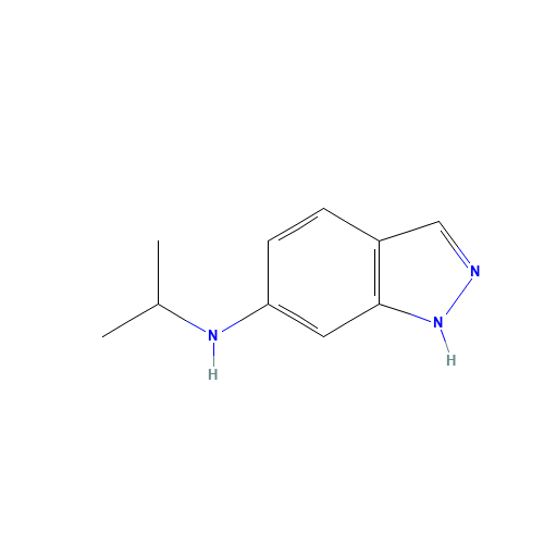 N-propan-2-yl-1H-indazol-6-amine (CAS: 1152873-01-2) - Chemical Structure and Molecular Formula 