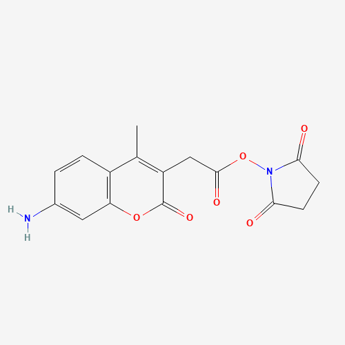 (2,5-dioxopyrrolidin-1-yl) 2-(7-amino-4-methyl-2-oxochromen-3-yl)acetate (CAS: 113721-87-2) - Related Chemical Product