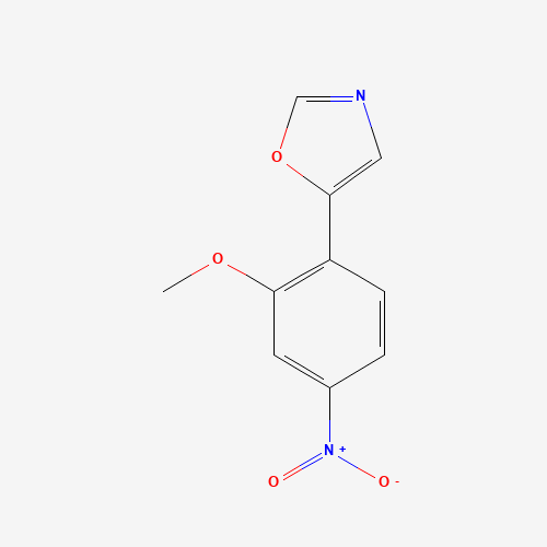 5-(2-methoxy-4-nitrophenyl)-1,3-oxazole (CAS: 198821-78-2) - Chemical Structure and Molecular Formula 