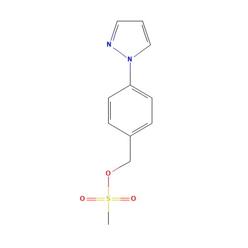 (4-pyrazol-1-ylphenyl)methyl methanesulfonate (CAS: 1186485-14-2) - Related Chemical Product