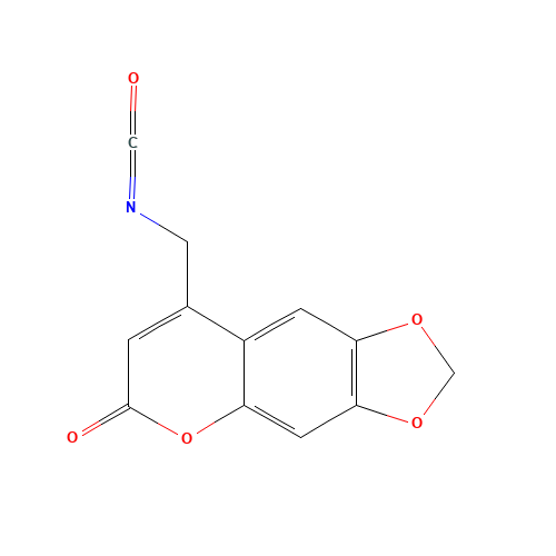 8-(isocyanatomethyl)-[1,3]dioxolo[4,5-g]chromen-6-one (CAS: 97744-89-3) - Chemical Structure and Molecular Formula 