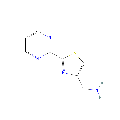 (2-pyrimidin-2-yl-1,3-thiazol-4-yl)methanamine (CAS: 1123169-55-0) - Related Chemical Product
