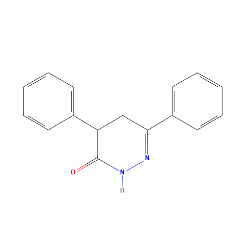 3,5-diphenyl-4,5-dihydro-1H-pyridazin-6-one (CAS: 2166-09-8) - Related Chemical Product