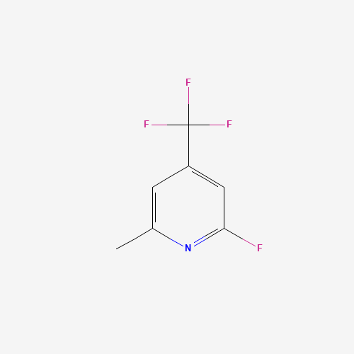 2-fluoro-6-methyl-4-(trifluoromethyl)pyridine (CAS: 133564-25-7) - Chemical Structure and Molecular Formula 