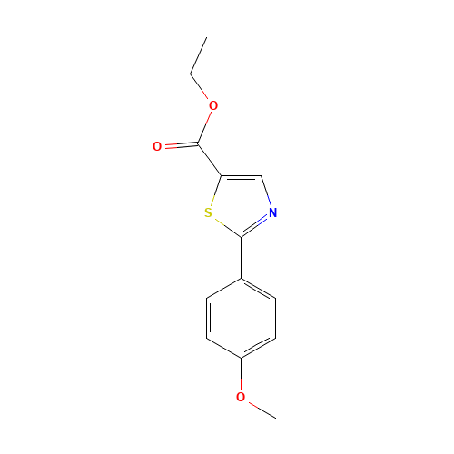 ethyl 2-(4-methoxyphenyl)-1,3-thiazole-5-carboxylate (CAS: 61335-96-4) - Related Chemical Product
