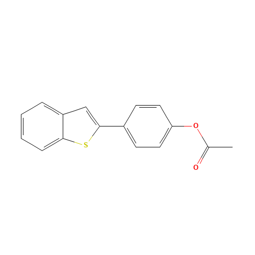 [4-(1-benzothiophen-2-yl)phenyl] acetate (CAS: 132932-62-8) - Related Chemical Product