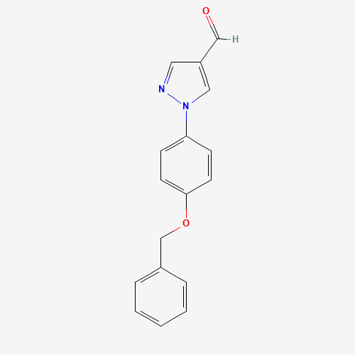 1-(4-phenylmethoxyphenyl)pyrazole-4-carbaldehyde (CAS: 1402567-76-3) - Related Chemical Product