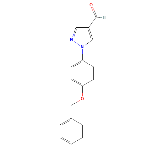 1-(4-phenylmethoxyphenyl)pyrazole-4-carbaldehyde (CAS: 1402567-76-3) - Related Chemical Product