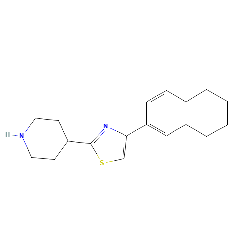 2-piperidin-4-yl-4-(5,6,7,8-tetrahydronaphthalen-2-yl)-1,3-thiazole (CAS: 1017153-57-9) - Related Chemical Product