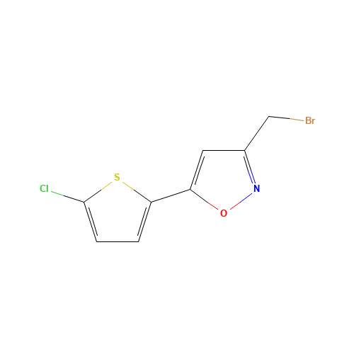 3-(bromomethyl)-5-(5-chlorothiophen-2-yl)-1,2-oxazole (CAS: 323594-39-4) - Related Chemical Product