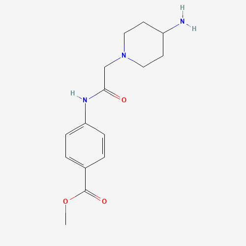 methyl 4-[[2-(4-aminopiperidin-1-yl)acetyl]amino]benzoate (CAS: 1082381-07-4) - Related Chemical Product