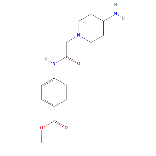 methyl 4-[[2-(4-aminopiperidin-1-yl)acetyl]amino]benzoate (CAS: 1082381-07-4) - Related Chemical Product