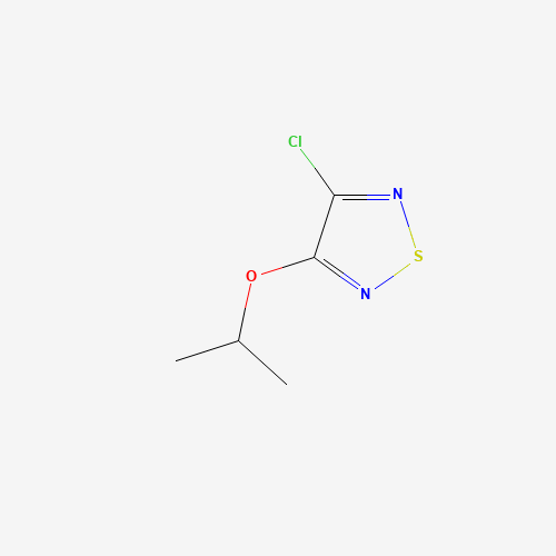 3-chloro-4-propan-2-yloxy-1,2,5-thiadiazole (CAS: 5728-18-7) - Chemical Structure and Molecular Formula 
