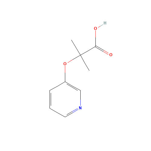 2-methyl-2-pyridin-3-yloxypropanoic acid (CAS: 49802-96-2) - Related Chemical Product