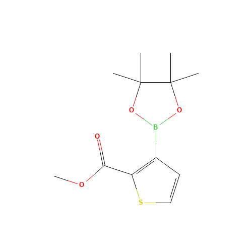 methyl 3-(4,4,5,5-tetramethyl-1,3,2-dioxaborolan-2-yl)thiophene-2-carboxylate (CAS: 1227664-10-9) - Related Chemical Product