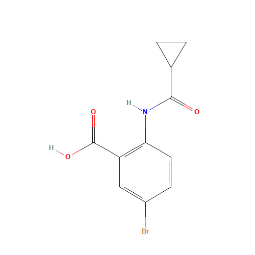 5-bromo-2-(cyclopropanecarbonylamino)benzoic acid (CAS: 401462-74-6) - Related Chemical Product