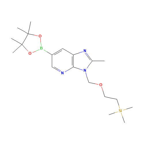 trimethyl-[2-[[2-methyl-6-(4,4,5,5-tetramethyl-1,3,2-dioxaborolan-2-yl)imidazo[4,5-b]pyridin-3-yl]methoxy]ethyl]silane (CAS: 956034-65-4) - Related Chemical Product