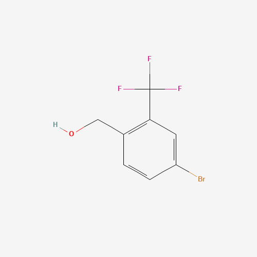 [4-bromo-2-(trifluoromethyl)phenyl]methanol (CAS: 932390-36-8) - Chemical Structure and Molecular Formula 