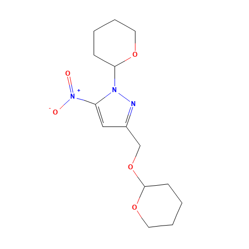 5-nitro-1-(oxan-2-yl)-3-(oxan-2-yloxymethyl)pyrazole (CAS: 1453213-36-9) - Related Chemical Product