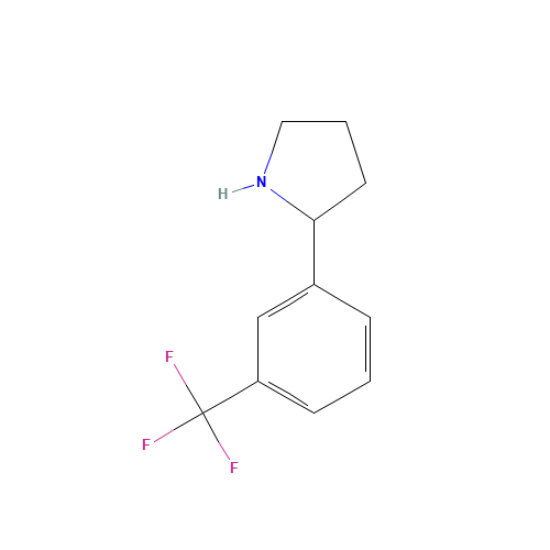 2-[3-(trifluoromethyl)phenyl]pyrrolidine (CAS: 109086-17-1) - Related Chemical Product