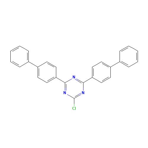 2-chloro-4,6-bis(4-phenylphenyl)-1,3,5-triazine (CAS: 182918-13-4) - Related Chemical Product