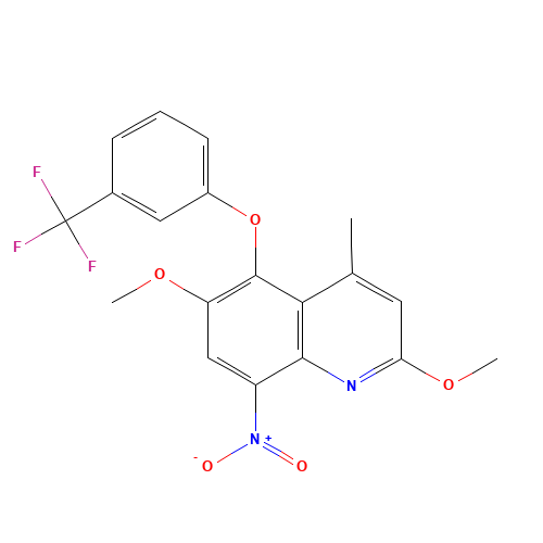 2,6-dimethoxy-4-methyl-8-nitro-5-[3-(trifluoromethyl)phenoxy]quinoline (CAS: 189746-15-4) - Related Chemical Product