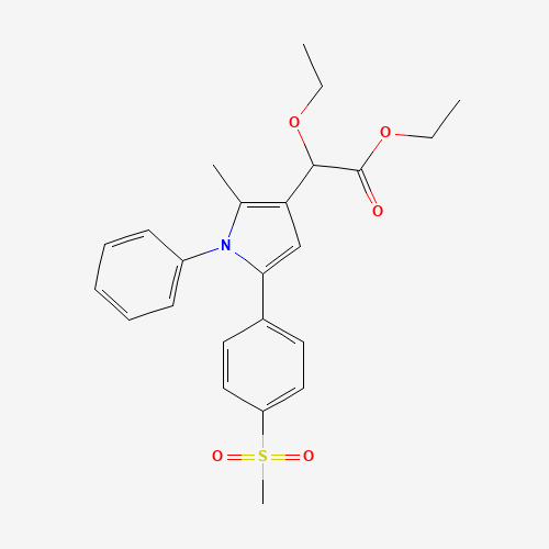 ethyl 2-ethoxy-2-[2-methyl-5-(4-methylsulfonylphenyl)-1-phenylpyrrol-3-yl]acetate (CAS: 1005451-47-7) - Related Chemical Product