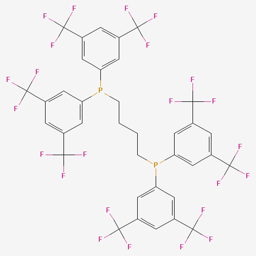 4-bis[3,5-bis(trifluoromethyl)phenyl]phosphanylbutyl-bis[3,5-bis(trifluoromethyl)phenyl]phosphane (CAS: 220185-41-1) - Related Chemical Product