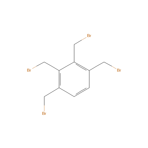 1,2,3,4-tetrakis(bromomethyl)benzene (CAS: 51678-43-4) - Chemical Structure and Molecular Formula 