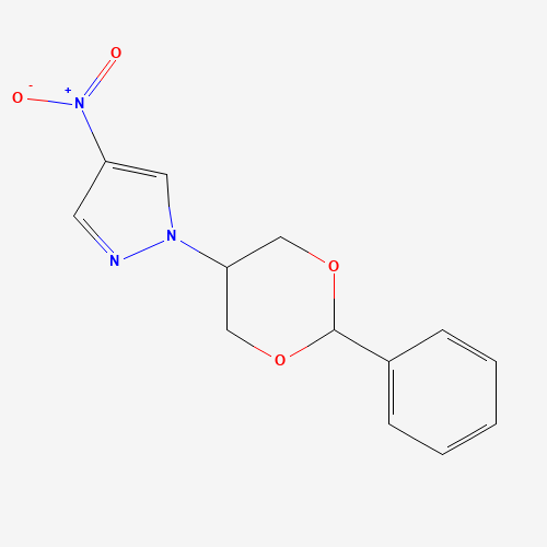 4-nitro-1-(2-phenyl-1,3-dioxan-5-yl)pyrazole (CAS: 1453213-13-2) - Related Chemical Product