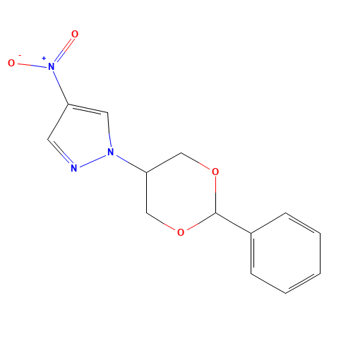 4-nitro-1-(2-phenyl-1,3-dioxan-5-yl)pyrazole (CAS: 1453213-13-2) - Related Chemical Product