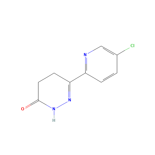 3-(5-chloropyridin-2-yl)-4,5-dihydro-1H-pyridazin-6-one (CAS: 1189169-33-2) - Chemical Structure and Molecular Formula 
