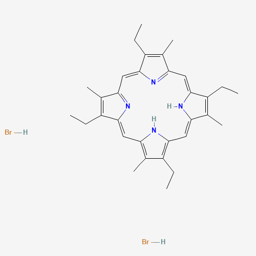 2,7,12,17-tetraethyl-3,8,13,18-tetramethyl-21,22-dihydroporphyrin;dihydrobromide (CAS: 69150-58-9) - Related Chemical Product