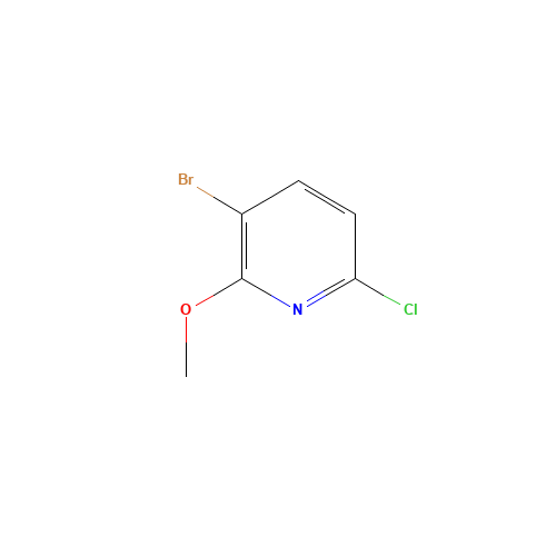 3-bromo-6-chloro-2-methoxypyridine (CAS: 1211526-62-3) - Chemical Structure and Molecular Formula 