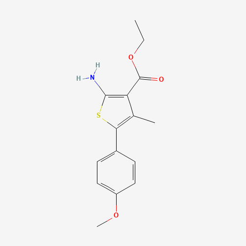ethyl 2-amino-5-(4-methoxyphenyl)-4-methylthiophene-3-carboxylate (CAS: 165809-38-1) - Related Chemical Product