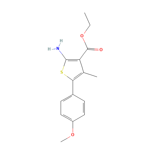 ethyl 2-amino-5-(4-methoxyphenyl)-4-methylthiophene-3-carboxylate (CAS: 165809-38-1) - Related Chemical Product