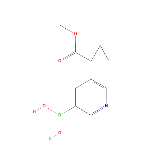 [5-(1-methoxycarbonylcyclopropyl)pyridin-3-yl]boronic acid (CAS: 1404367-43-6) - Related Chemical Product