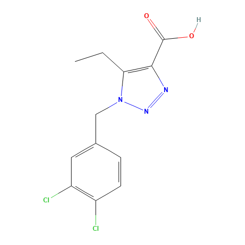 1-[(3,4-dichlorophenyl)methyl]-5-ethyltriazole-4-carboxylic acid (CAS: 1111881-87-8) - Related Chemical Product